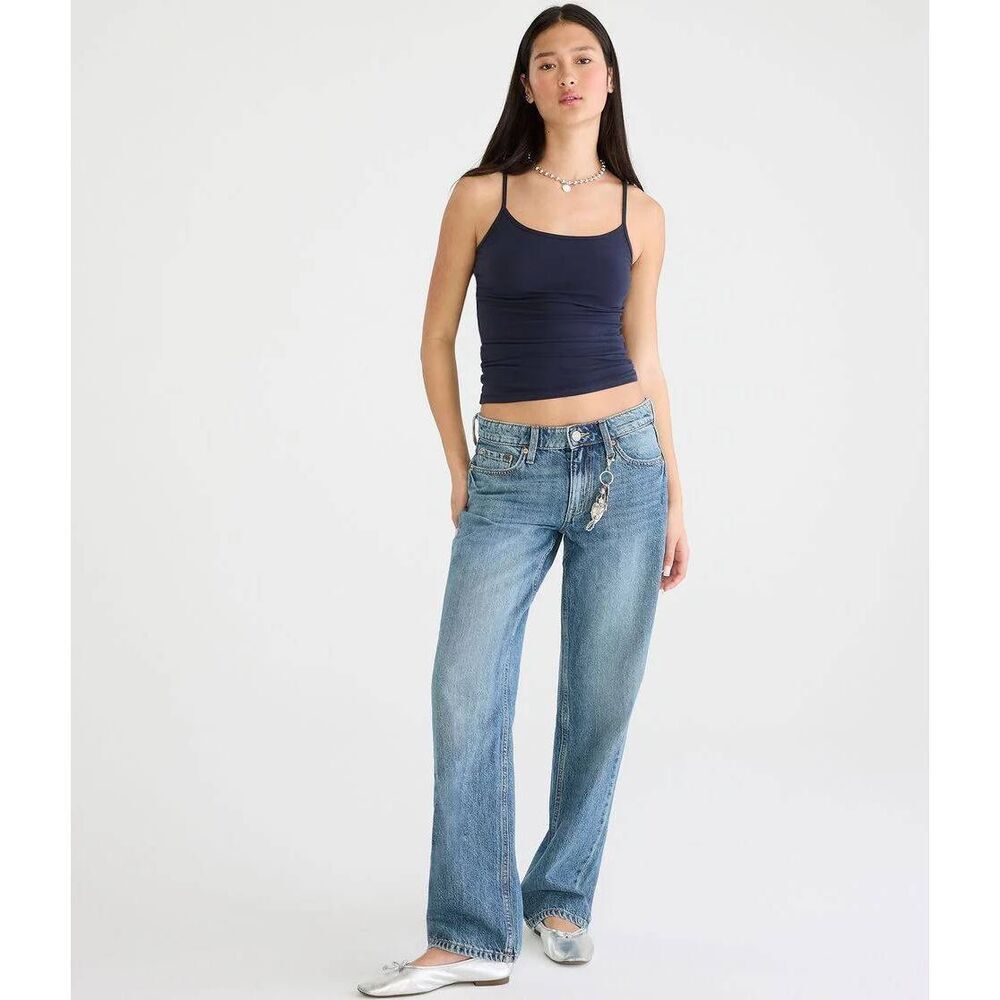 Aeropostale Low Rise Baggy Jeans Size 0